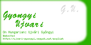 gyongyi ujvari business card