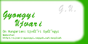 gyongyi ujvari business card